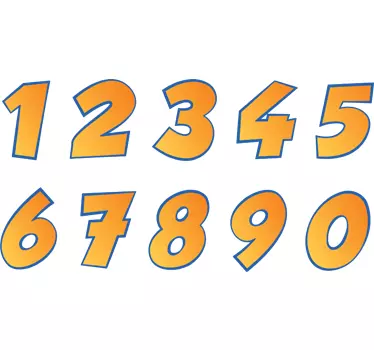 Motorbike Nummer Stickers - TenStickers
