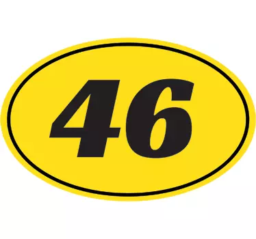 Motorrad Aufkleber Individuelle Nummer - TenStickers