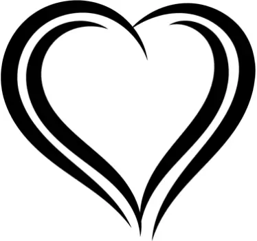 Wandaufkleber Herz - TenStickers