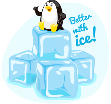 Kühlschrak Aufkleber Pinguin - TenStickers