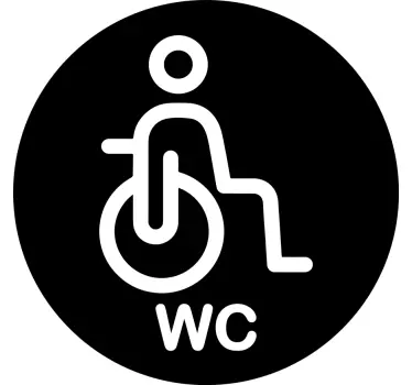 Türfolie Behinderten WC - TenStickers