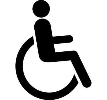 Türfolie Behinderten Symbol - TenStickers