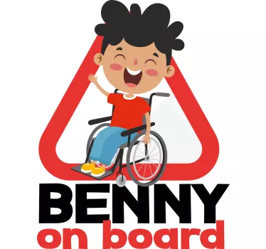 Baby Autoaufkleber Behindertes Kind on board - TenStickers