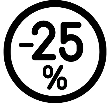Rabatt Aufkleber Rabatt Kreise - TenStickers