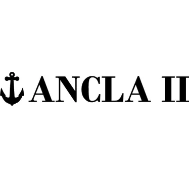 Aufkleber Marine name mit Ankerzeichnung - TenStickers