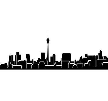 Skyline Düsseldorf Aufkleber - TenStickers