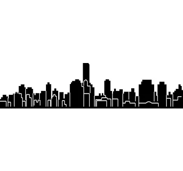 Skyline Palermo Wandtattoo - TenStickers