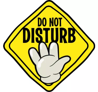 Türfolie selbstklebend Do not disturb - TenStickers