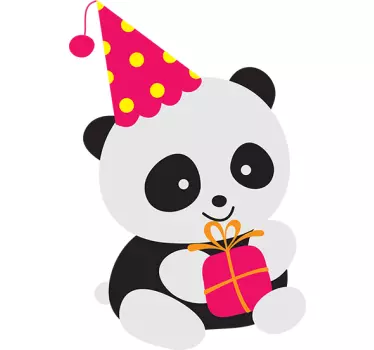 Geburtstag Panda Wandtattoo - TenStickers