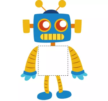Lichtschalter Aufkleber bunter Roboter - TenStickers