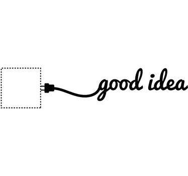 Lichtschalter Sticker good idea - TenStickers