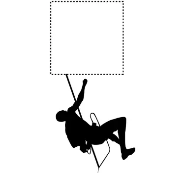 Sticker Lichtschalter Kletterer - TenStickers
