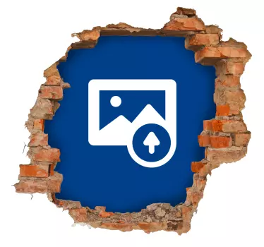 Wandtattoo Wohnzimmer personalisierbares Wandfoto - TenStickers