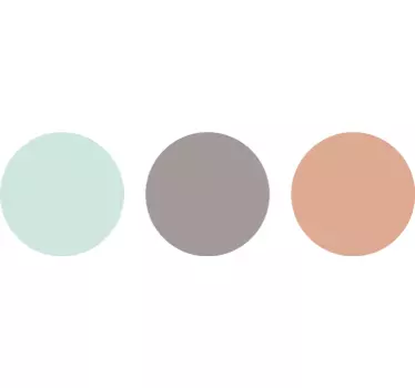Kreise in Pastellfarben Wandtattoo Kinderzimmer - TenStickers