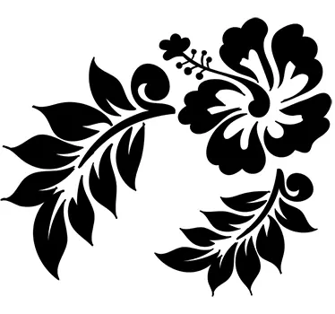 Wandtattoo Hawaiiblume - TenStickers