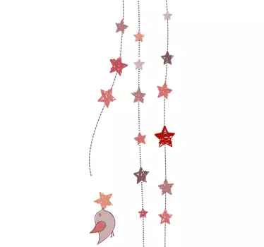 Wandtattoo Vogel mit Sternen - TenStickers