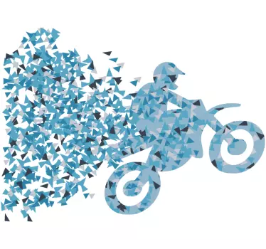 Motorcrossfahrer Wandtattoo - TenStickers