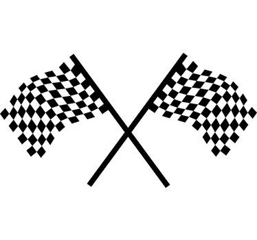 Flagge Motorsport Sticker - TenStickers
