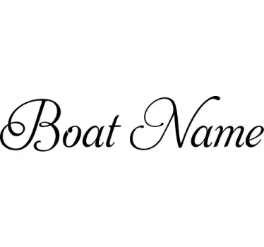 Aufkleber Marine stylische Bootname Aufkleber - TenStickers