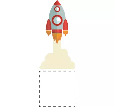Wandtattoo Weltall rakete Lichtschalter - TenStickers