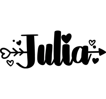 Aufkleber mit personalisierten Namen Liebe - TenStickers