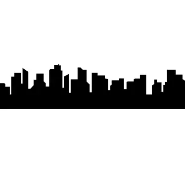 Wandtattoo Skyline für Büros - TenStickers