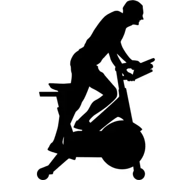 Wandtattoo Sportler Radfahren - TenStickers