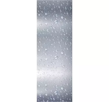 Kühlschrank Folie Textur  Grau mit Tropfen - TenStickers