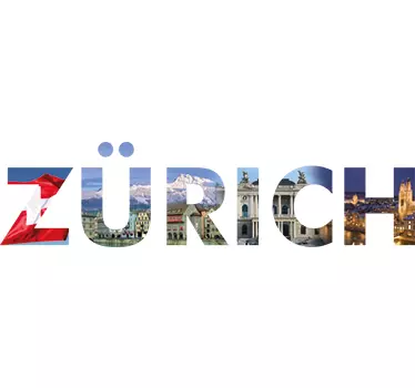 Wandtattoo Zürich Buchstaben - TenStickers