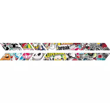 Aufkleber für Roller Sticker Bombe Design - TenStickers