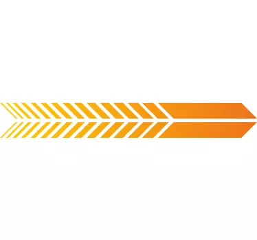 Aufkleber für Tretroller mit orange Streifen - TenStickers