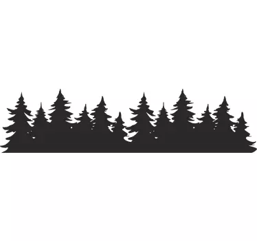 Auto Aufkleber Baum Waldbäume - TenStickers