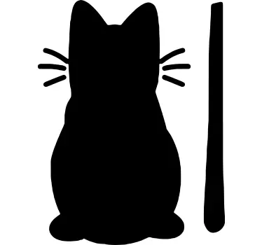 Aufkleber wischkatze - TenStickers