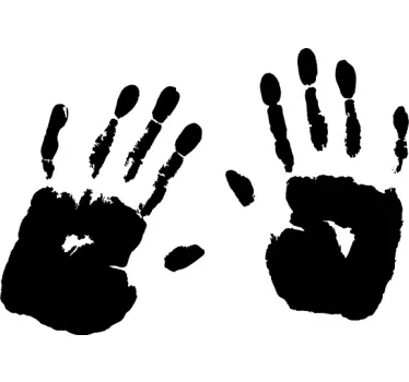 Auto Aufkleber Halloween roter Handabdruck - TenStickers