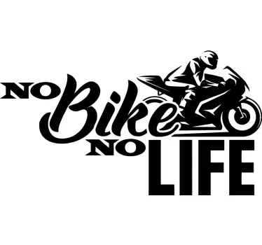 Wandtattoo Garage kein Fahrrad kein Leben - TenStickers