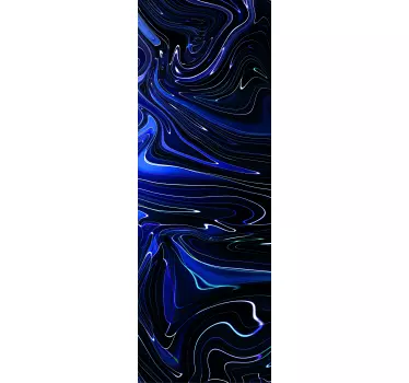 Kühlschrank Folie flüssige Blaue Textur - TenStickers