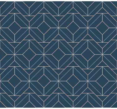 Möbel Aufkleber Linie Blauer Art Deco - TenStickers