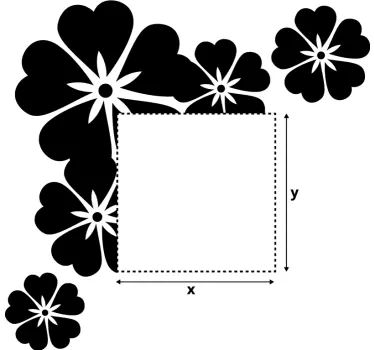 Lichtschalteraufkleber Hawaiiblumen - TenStickers