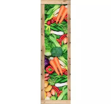 Kühlschrank Folie Gemüsekiste - TenStickers