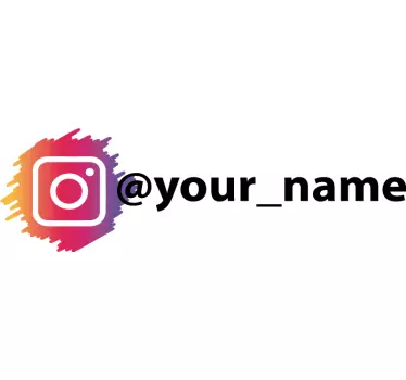 Schaufenster Sticker Anpassbare Instagram Logo - TenStickers