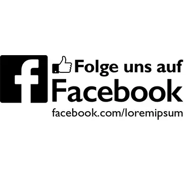 Aufkleber Folge uns auf Facebook - TenStickers