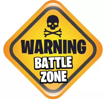 Türaufkleber Achtung! Kampfzone! - TenStickers