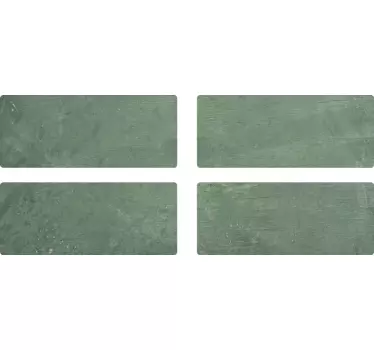Grüne Ziegel Fliesen Aufkleber - TenStickers
