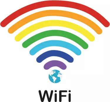 Wandtattoo Wifi Regenbogen - TenStickers