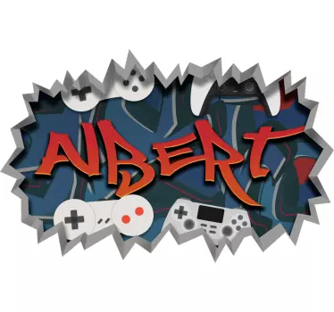 Wandtattoo Teenager Gamer-Graffiti - TenStickers