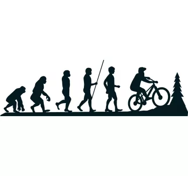 Wandtattoo Jugendzimmer mountainbike-evolution - TenStickers