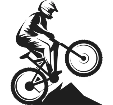Wandtattoo Jugendzimmer mountainbike - TenStickers