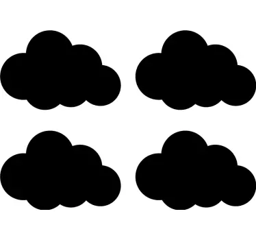 Wandtattoo Kinderzimmer wolken - TenStickers