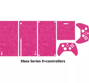 Xbox Folie magenta-glitzer - TenStickers