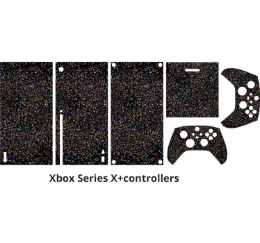 Xbox Folie schwarzer- multicolor glitzer - TenStickers